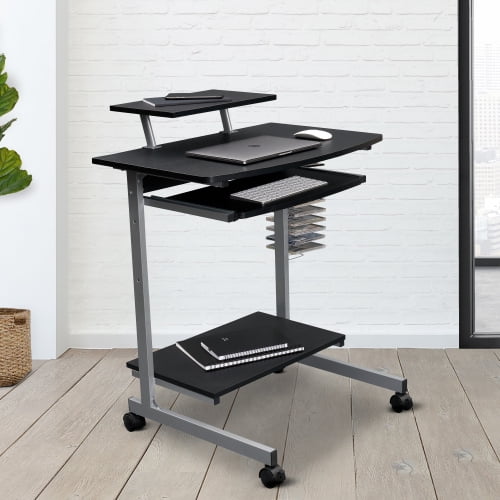 Pc desk with wheels deals