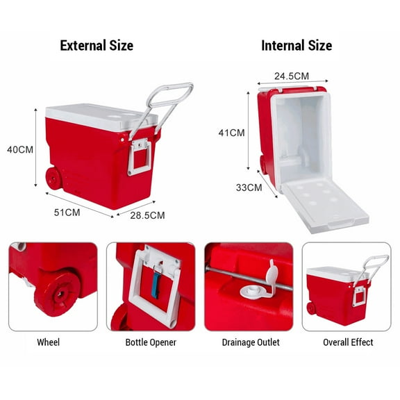 Rolling Cooler,Cooler Ice Chest Ice Chest 32l Cooler Heat Box Picnic Portable Box Cooler Twirltide Cold And Warm Cooler Bsewo Huiop Buzhi Cooler 32l Box Cold And