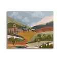 thumbnail image 1 of Rolling Country Hills Farm Scenery Landscape Graphic Art Gallery Wrapped Canvas Print Wall Art, 1 of 7