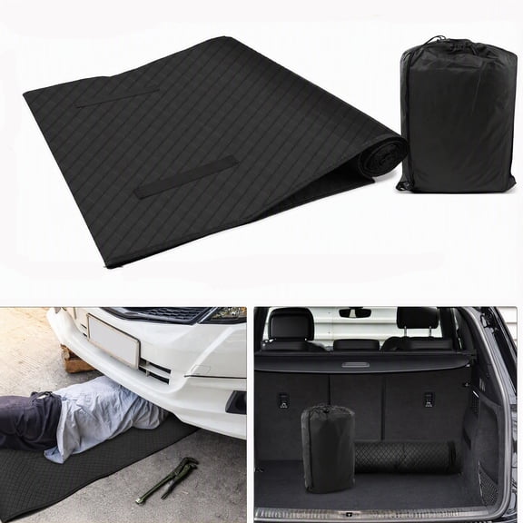 Rolling Creeper Mat, Under Car Repair Mat, 60x28 Inch Portable Creeper Rolling Pad with Storage Bag, Foldable Mechanics Mat for Low Clearance, Auto Repairing Tool for Working On The Ground
