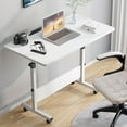 thumbnail image 1 of Rolling Desk Adjustable Height,Portable Laptop Desks,Small Standing Desk with Wheels for Home Office, 1 of 6