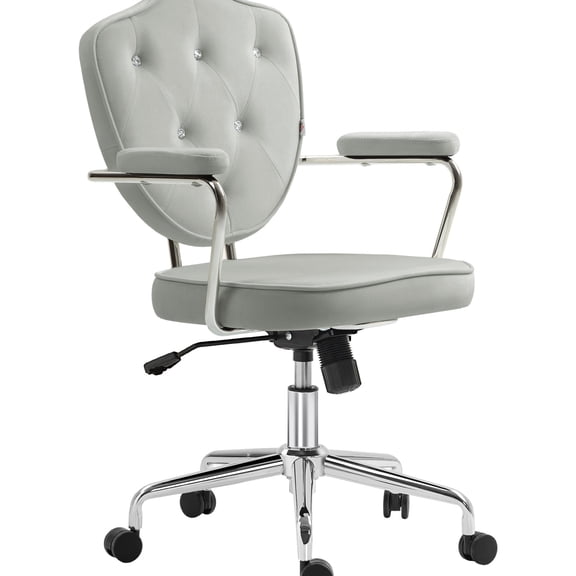 Rolling Desk Chair | Easy Maneuverability in Workspace, Soft Upholstery | High-Density Foam | Adjustable Tilt for Relaxed Sitting