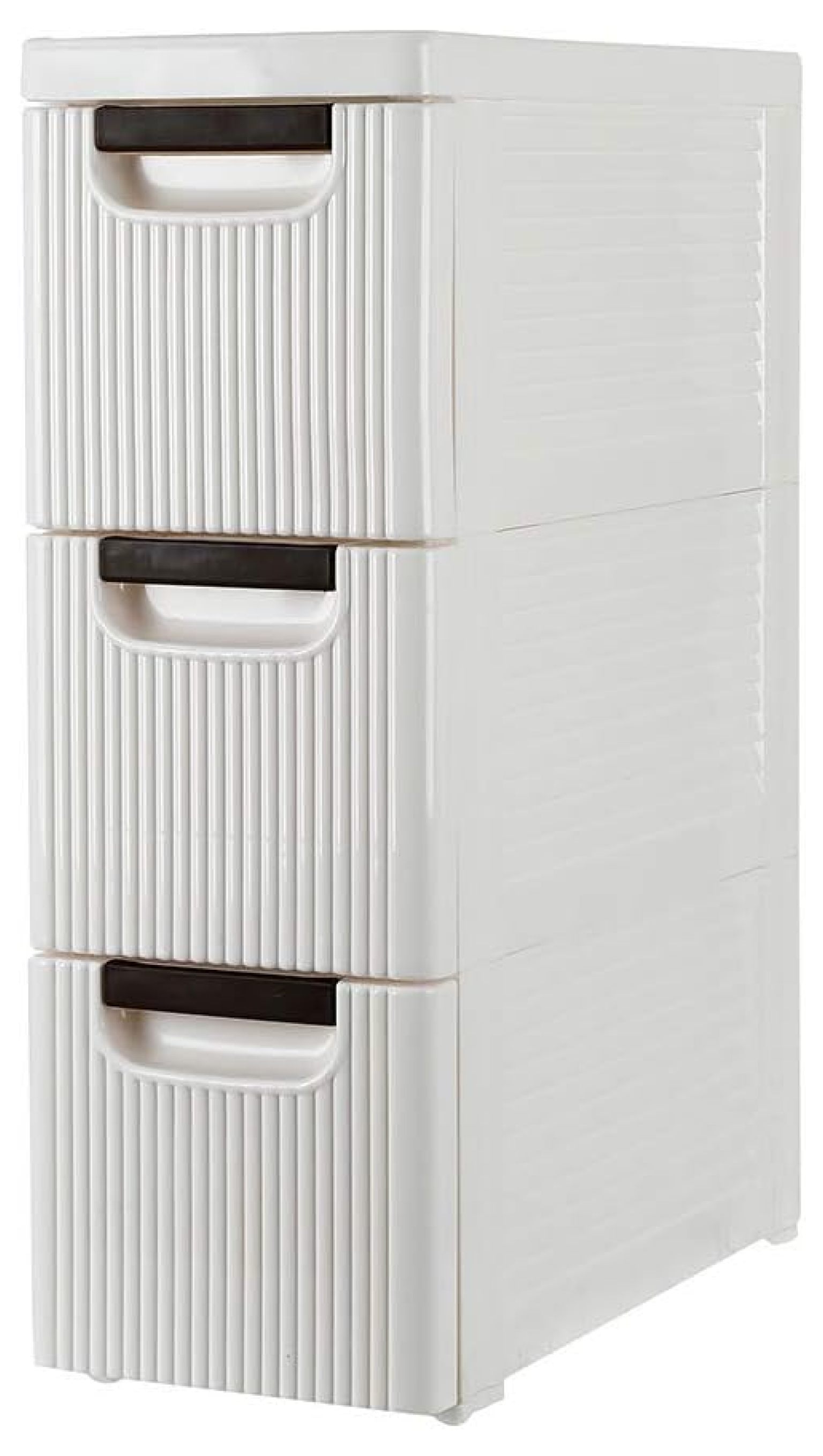 Rolling Drawers Organizer Unit on Wheels, 3 Storage Drawers, Narrow Slim Container Storage