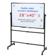 thumbnail image 1 of Rolling Dry Erase Board, 40 x 28 Inch Large Magnetic Mobile Standing Whiteboard, Height Adjustable Double Sided Easel Style White Board with Stand for Office, Classroom & Home, 1 of 7
