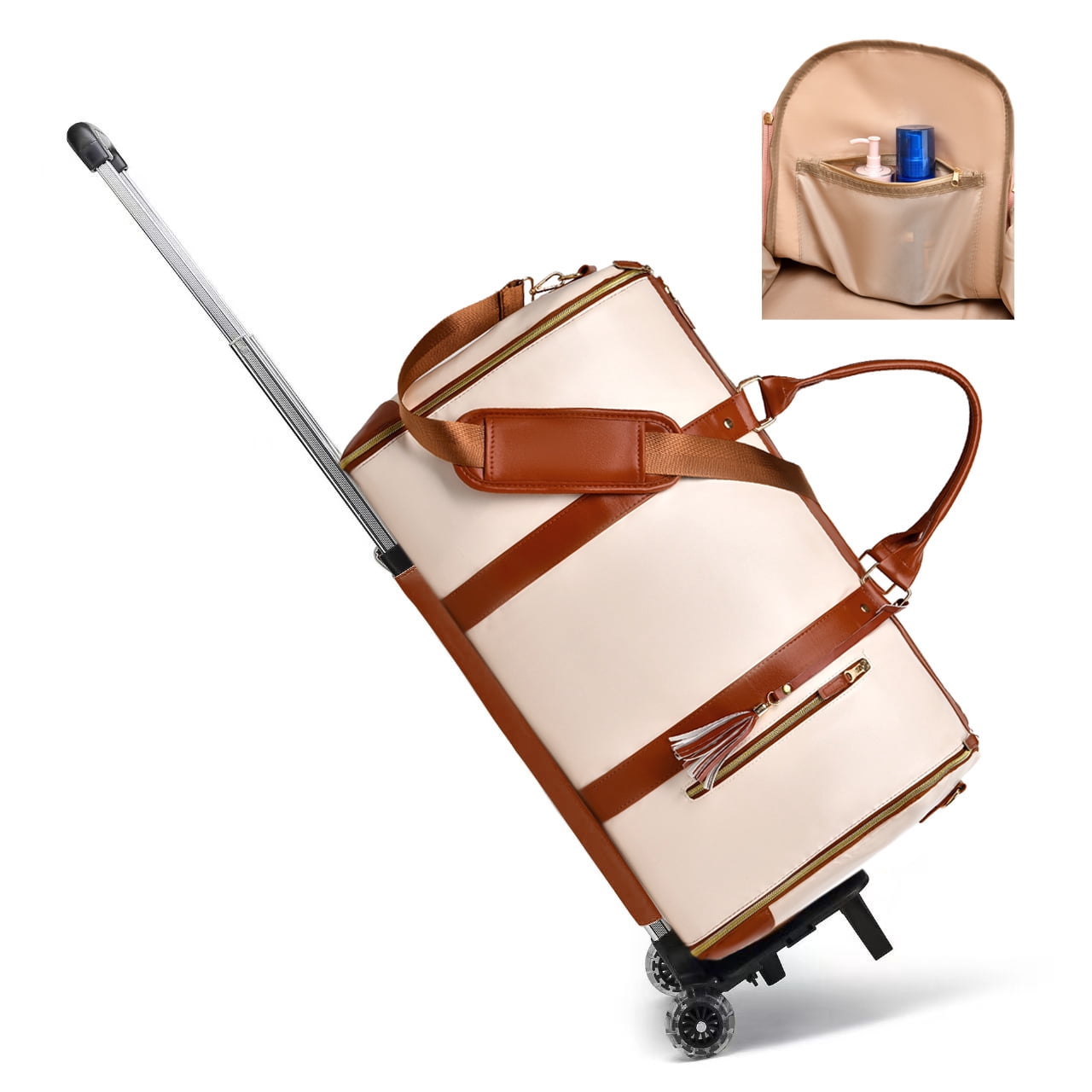 Rolling Duffel Bag with Wheels Suitable for Men and Women Vacation,Suit Bag,Large Capacity Toiletry Bag,Luggage Bag