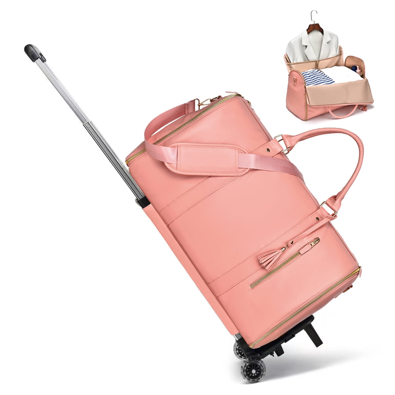 Rolling Duffel Bag with Wheels Suitable for Men and Women Vacation,Suit Bag,Large Capacity Toiletry Bag,Luggage Bag