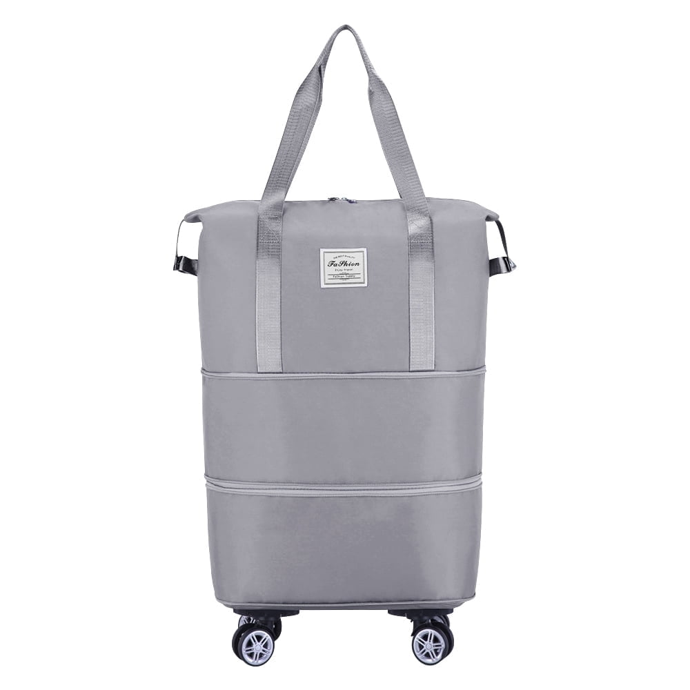 Rolling Duffle Bag, Expandable and Foldable Travel Bag for Weekend Trips and Carry-on Luggage