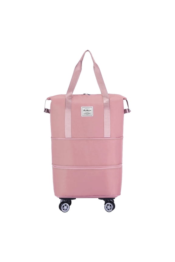 Rolling Duffle Bag, Expandable and Foldable Travel Bag for Weekend Trips and Carry-on Luggage