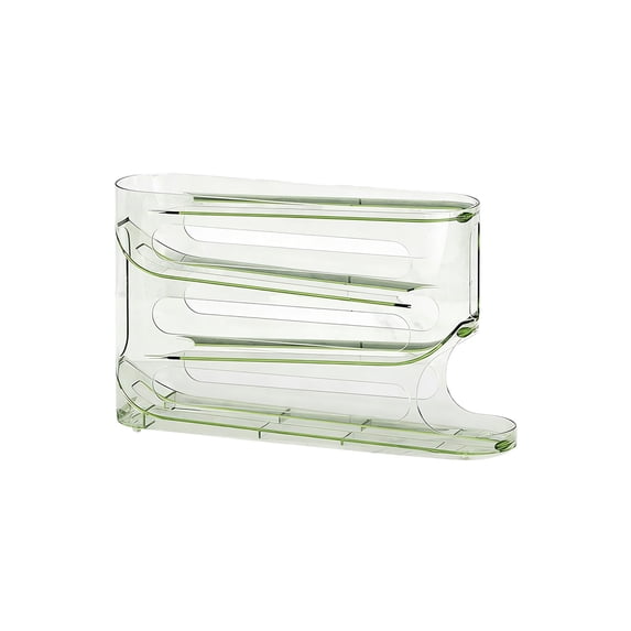 Rolling Egg Organizer, 4 Tier Egg Rack, 30 Egg Capacity Refrigerator Storage, Slide Type Egg Roller, Kitchen Side Door Egg Storage Box