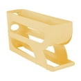 Rolling Egg Organizer Fridge Storage Box With Slide Out Tray Automatic