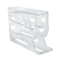 Rolling Egg Organizer Fridge Storage Box With Slide Out Tray Automatic