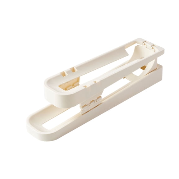 Rolling Egg Storage Organizer Double Layer Refrigerator Egg Holder Automatic Rolling Egg Dispenser Fridge Side Door Storage Rack Kitchen Counter Refrigerator Organization Bin