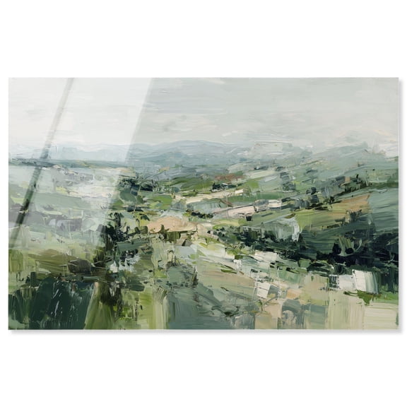 Rolling Fields Acrylic Print Landscape Wall Art by Art Remedy, Ready to Hang, 45 x 30