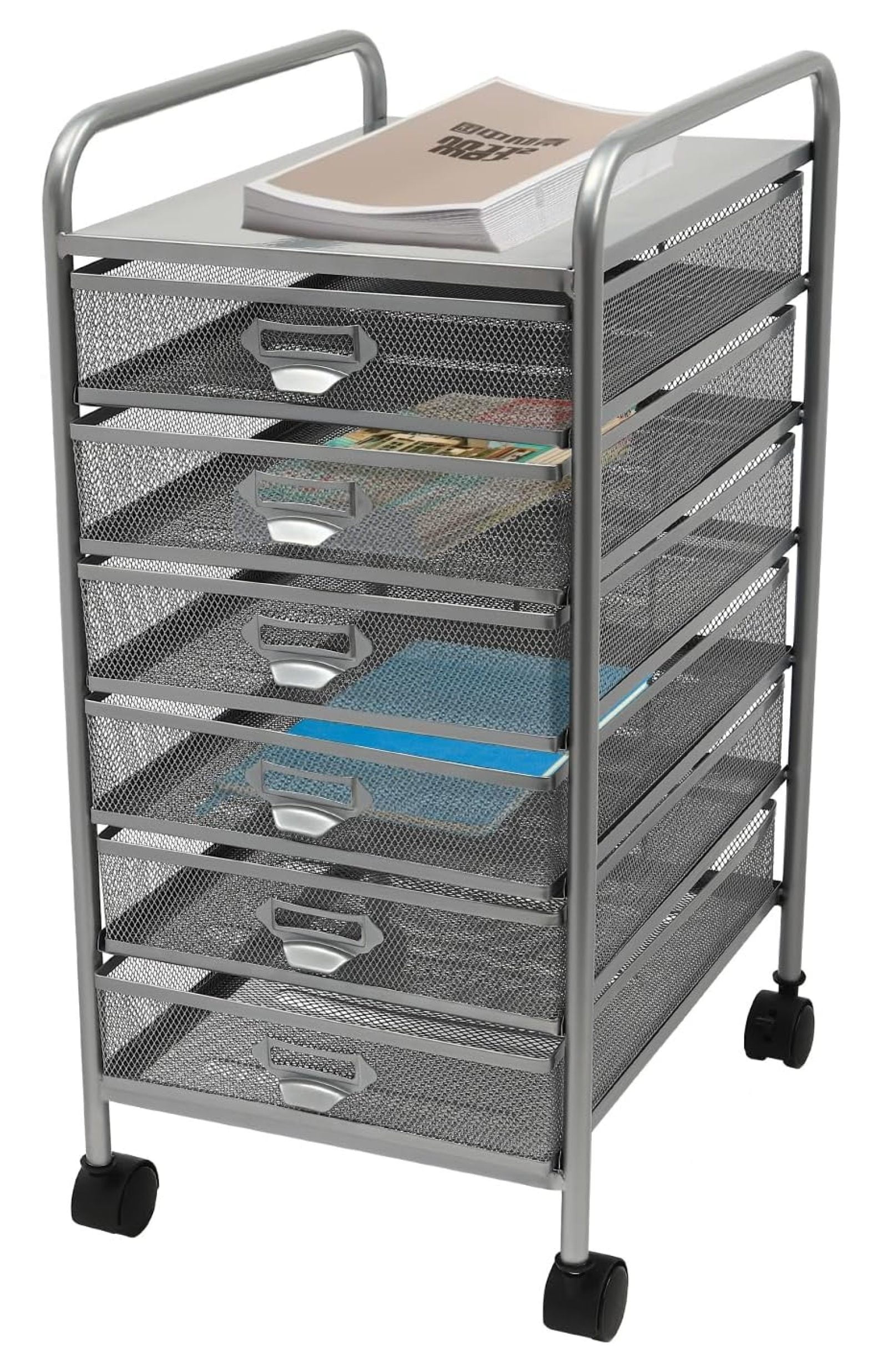 Rolling File Cabinet Rolling Storage Cart with Drawers Office Storage ...