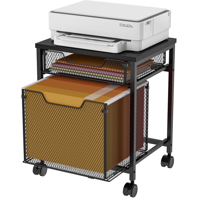 Rolling File with Storage Drawers, Mobile Filing on