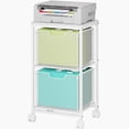 thumbnail image 1 of Rolling File Cart , Mobile File Cabinet with Wheels, Hanging File Folder Organizer, Under Desk Storage, Printer Stand Utility Cart Filing Cabinet for Home Office, 1 of 9