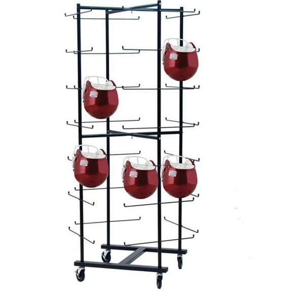 Rolling Football Helmet Rack