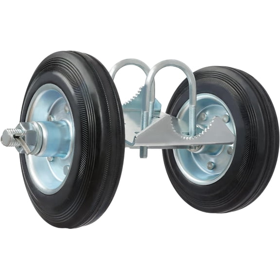 Rolling Gate Hardware Kit Sliding Gate Wheels Kit Sliding Gates Rollers 600lbs Capacity (1 Double Wheel Frame, 2 Adjustable Pipe Track Wheels, 6 Wall Track Brackets, 2 U-Bolts, 1 Latch)