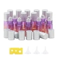 thumbnail image 1 of Rolling Glass Bottle for Essential Oil 17pcs 5ml Colorful Roller Bottles with Stainless Steel Roller Balls &Funnels Reusable Bottle, Perfect for Travel,Carrying outside(Purple Orange Gradient), 1 of 5
