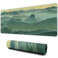 thumbnail image 1 of the Rolling Green Waves&nbsp;mouse Padswaterproofno Slip&nbsp;for Office Home Work Gaminggaming Mouse PadRubber Base Mousepad with Stitched Edges 31.5x11.8inches, 1 of 7