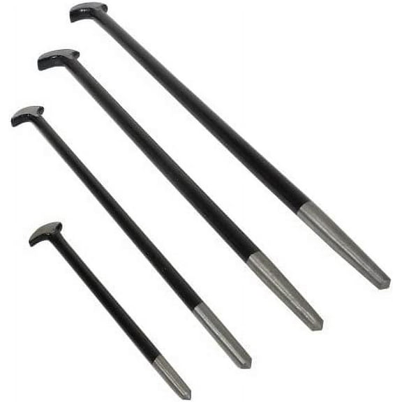 Rolling Head Heel Pry Bar (4 Piece Set)