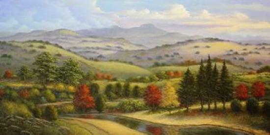 Rolling Hill View Canvas Art - Sambataro (10 x 20)