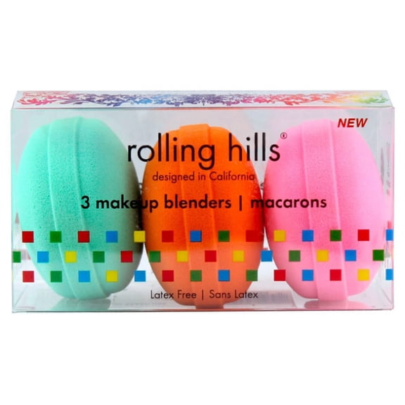 Rolling Hills 3 Makeup Blenders Macarons Make-up Accessory