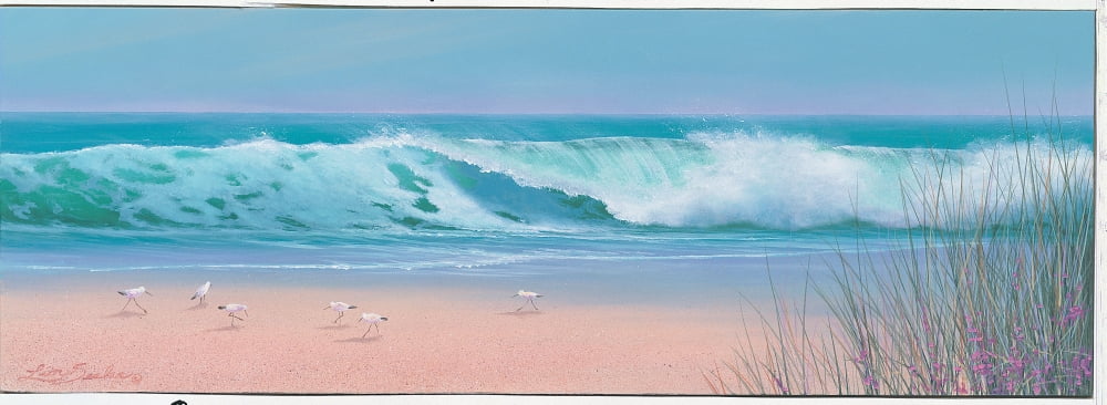 Rolling In Canvas Art - Lin Seslar (14 x 38)