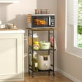 Rolling Kitchen Microwave Cart, 3 Tier Microwave Table Stand with