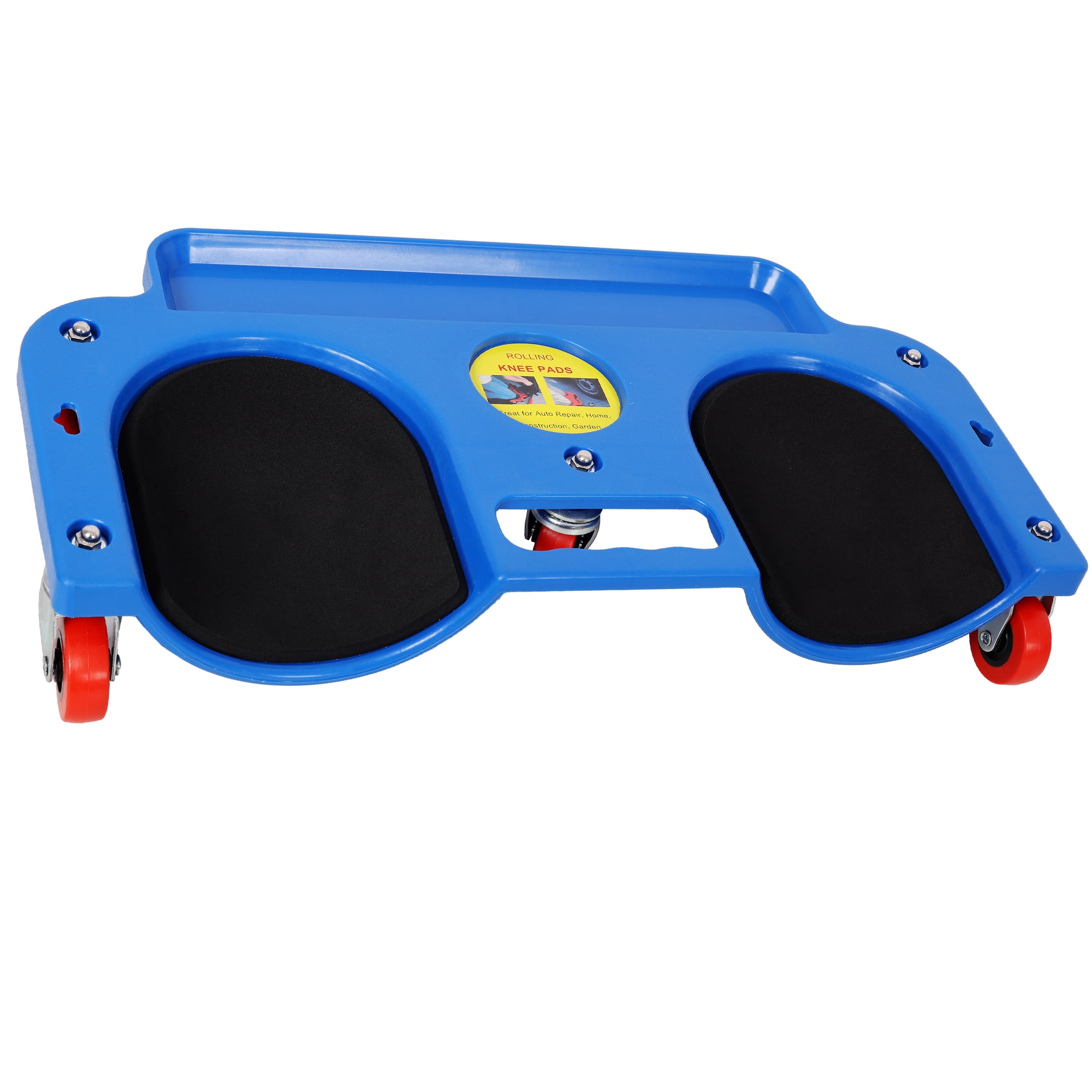 Rolling Knee Creeper Durable Knee Pads with 360 Degree Turn Casters and Tool Tray,for Garage Workshop Garden,Blue