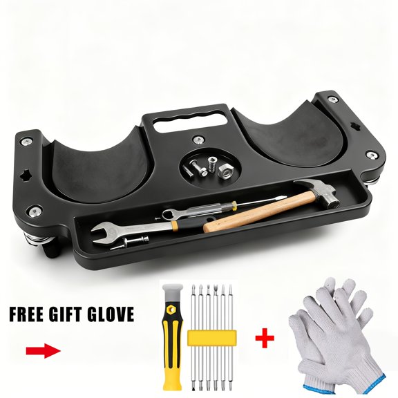 Rolling Knee Creeper/Pads ABS High-Impact Frame, Multi-Function with Built-In Tool Tray, Comfortable Cushioned Kneeling Pad for Machine Workers, Carpenters, Flooring, And Car Repairs