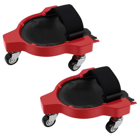 Rolling Knee Creepers with 3 Casters & Comfortable Gel Cushions for Tile Installation Masonry Car Repairing, Full 360 Turn Capability Without Lifting from The Floor