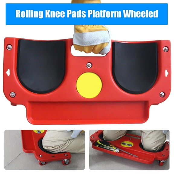 Rolling Knee Pad Wheels Soft Lining Rolling Wheeled Pads Platform Workers' Tool
