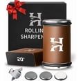 thumbnail image 1 of Rolling Knife Sharpener Kit – 3-Stage 400/1000/3000 Grit Discs 15° & 20° Magnetic Angles Replaceable Diamond Ceramic Professional Kitchen Chef Sharpening System, 1 of 3