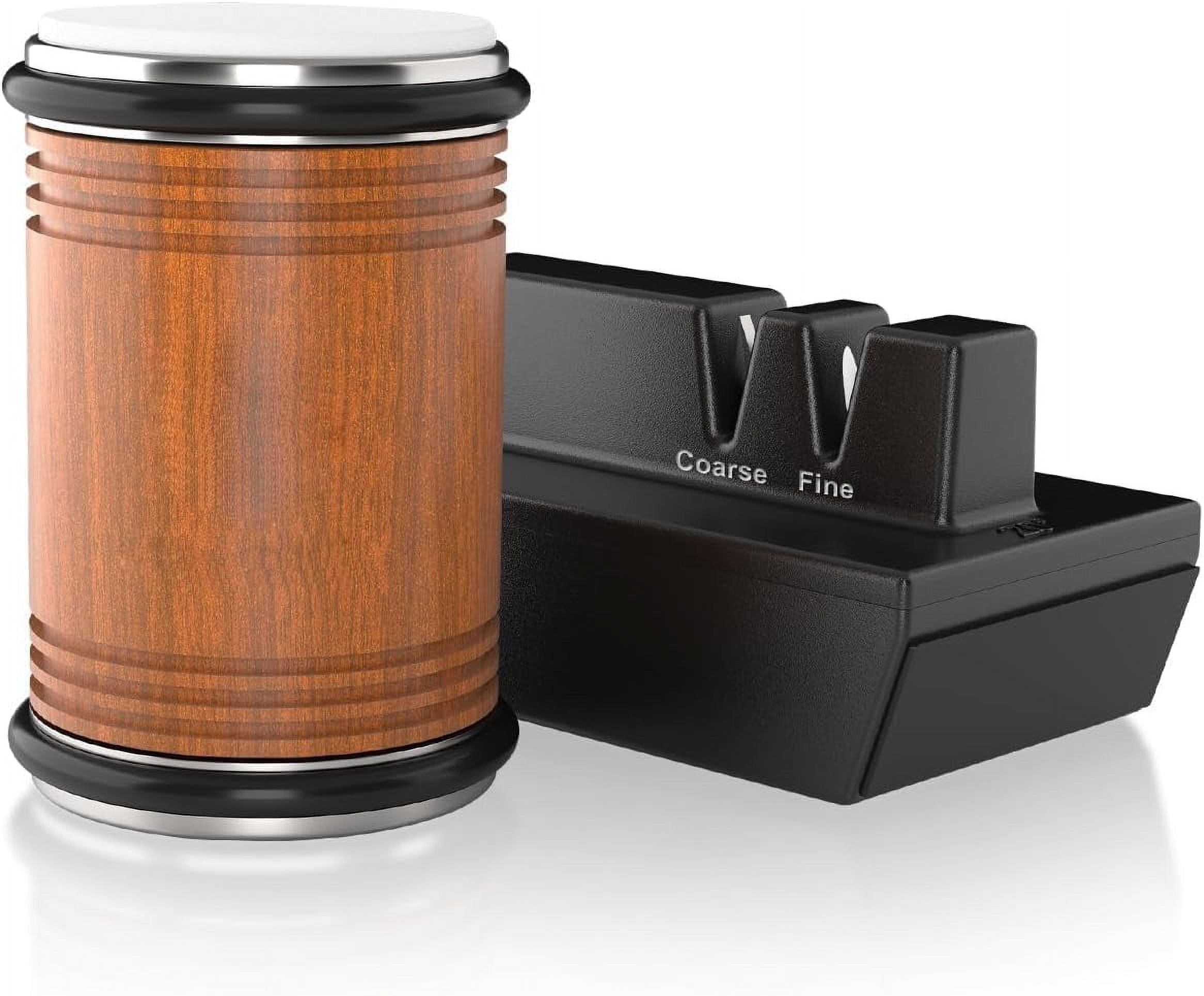 Rolling Knife Sharpener Kit with Diamond/Ceramic Discs, 4