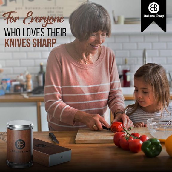 Rolling Knife Sharpener Kit - Diamond Sharpening Tool for Steel of Any Hardness, Knife Sharpener Stone with 15 & 20 Degree Magnetic Angle Support for Kitchen Knives, Easy to Use(Brown)