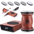 thumbnail image 1 of Rolling Knife Sharpener Kit, Kitchen Knife Sharpener with Replaceable Discs Diamond & Ceramic Roller, Magnetic Knife Sharpening Kit with 15 & 20 Degree Base, Afilador De Cuchillos, 1 of 3