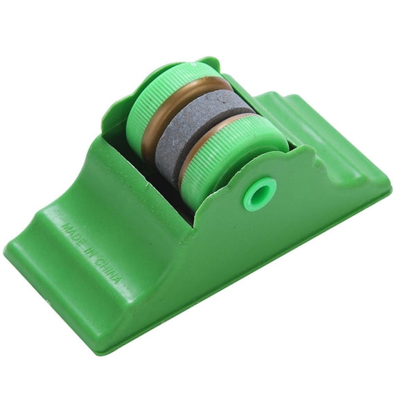 Rolling Knife Sharpener Kit, Roller Style Knife Sharpener Knife Sharpening Tool for Kitchen Knives Kitchen Scissors Poultry Shears Green