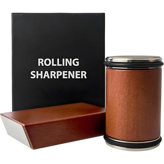 Rolling Knife Sharpener Kit with Diamond Whetstone for Home Kitchen, Restaurant Kitchen, Outdoor - Best Kitchen Tools.Magnetic knife sharpener