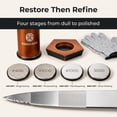 thumbnail image 1 of Rolling Knife Sharpener Kit with Magnetic Base, 5-Angle Settings, 4  Ceramic Discs & Cut-Resistant Gloves for Kitchen Chef Pocket Knives, 1 of 8