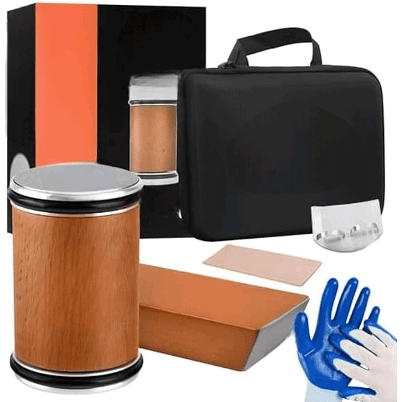 Rolling Knife Sharpener Multi Angle Tool w/Diamond & Ceramic Discs #1000/#3000, Knife Sharpening Kit having Finger Guard, Gloves & Travel Bag$$Home Decor, Kitchen, & Other