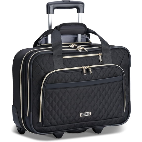 Rolling Laptop Bag, Laptop Briefcase on Wheels for Women Fits Up to 15 ...