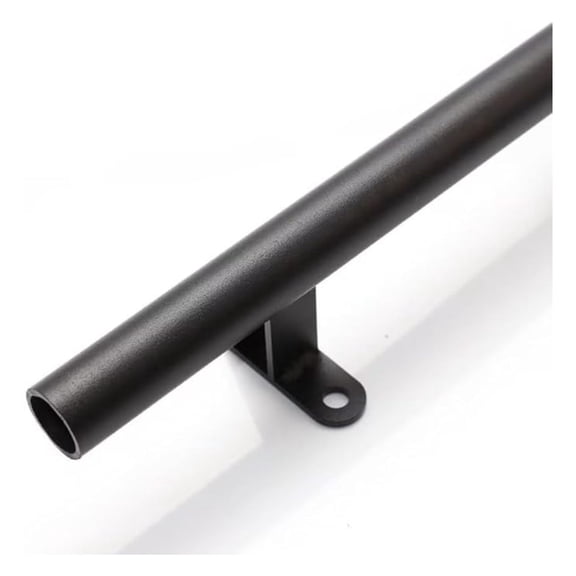 Rolling Library Ladder Kit 4FT Extension Black - Steel Bookshelf Ladder, Sliding Closet Ladder for Warehouse, Loft, Bookcase - Smooth & Safe Rolling Design