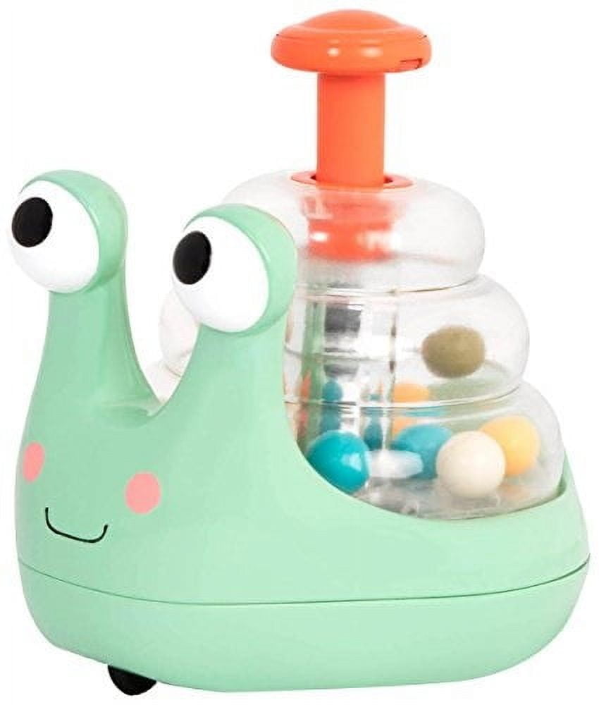 Mint Green Light-Up Snail Ball Popper Toy