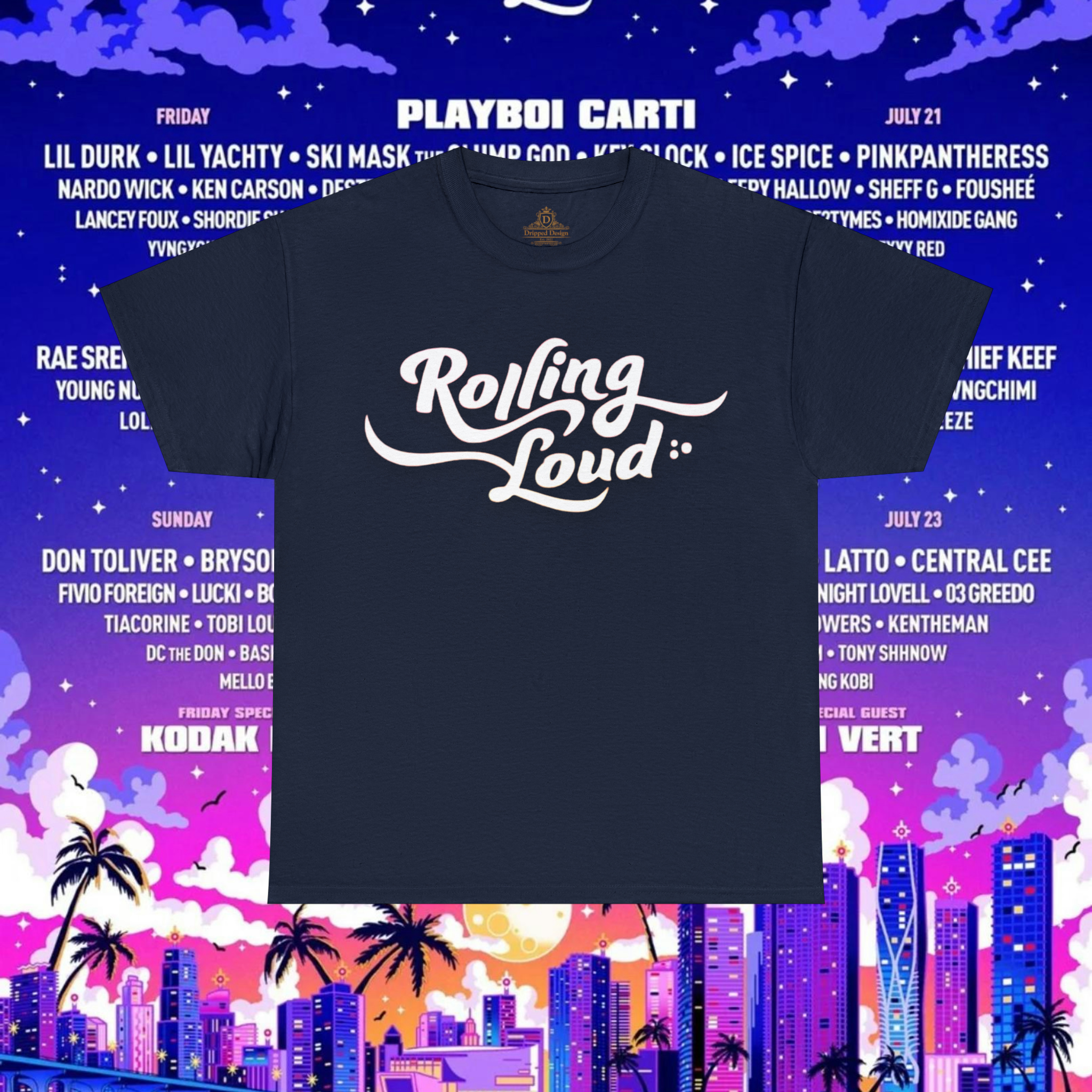 Rolling Loud Festival Lineup 2023 Miami Unisex TShirt