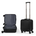 thumbnail image 1 of Rolling Luggage Boarding Luggage Lightweight 18" Black, 1 of 6