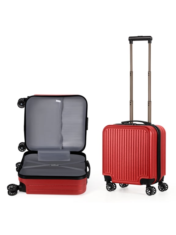Rolling Luggage Boarding Luggage Lightweight 18" Red