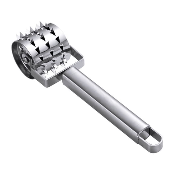 Rolling Meat Tenderizer Pizza Dough Aerator Cookie Baking Punch Steel Meat Hammer Kitchen Tool