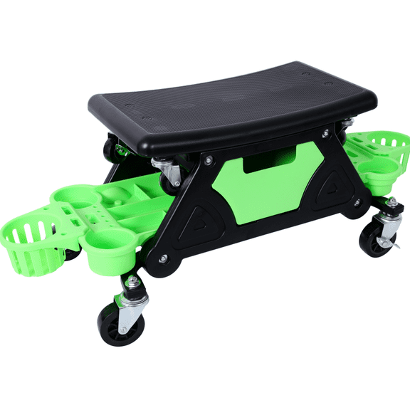 Rolling Mechanic Seat Tool Tray 300LBS Capacity Garage Home