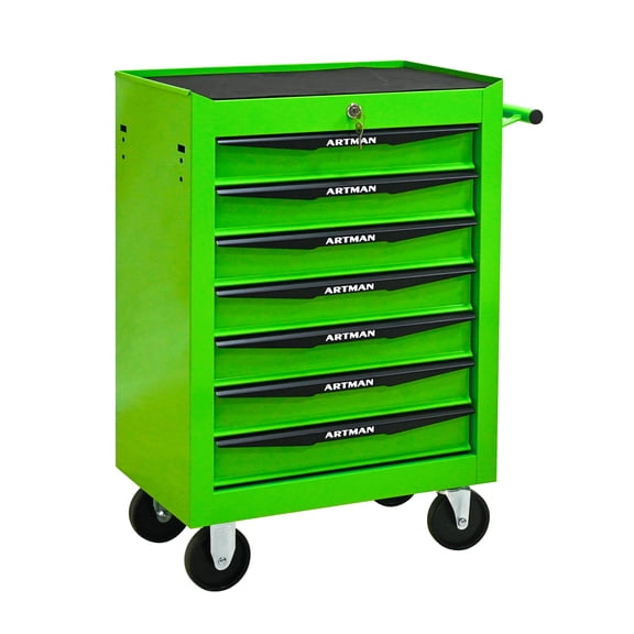 Rolling Metal Tool Chest with 4 Drawers, 20" 4-Drawer Tool Chest Cabinet with Ball Bearing Drawer Slides, Steel Tool Storage Box Organizer
